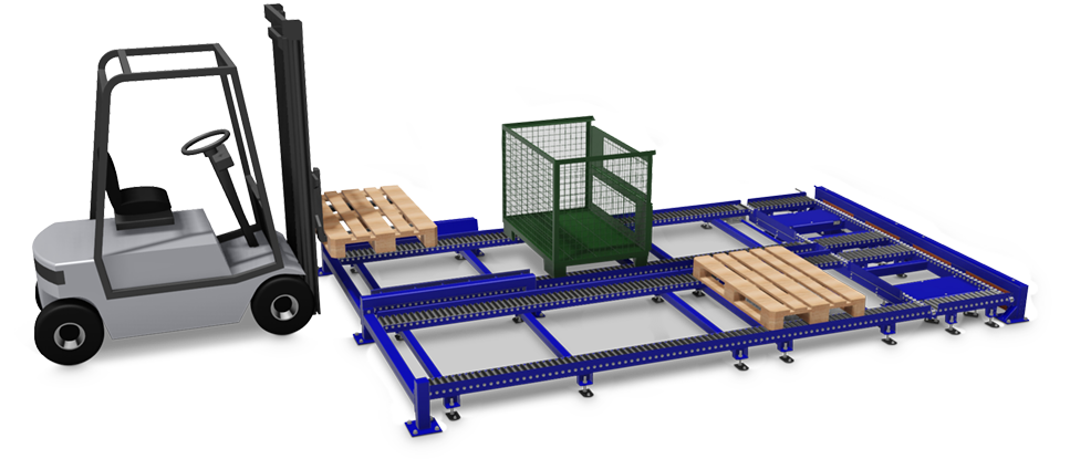 conveyor system with hinges and closing systems