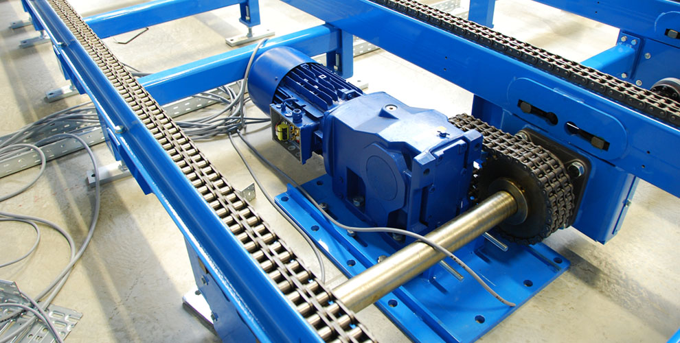 conveyor system blue