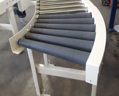 roller on conveyor system