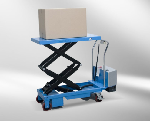 lift table conveys package