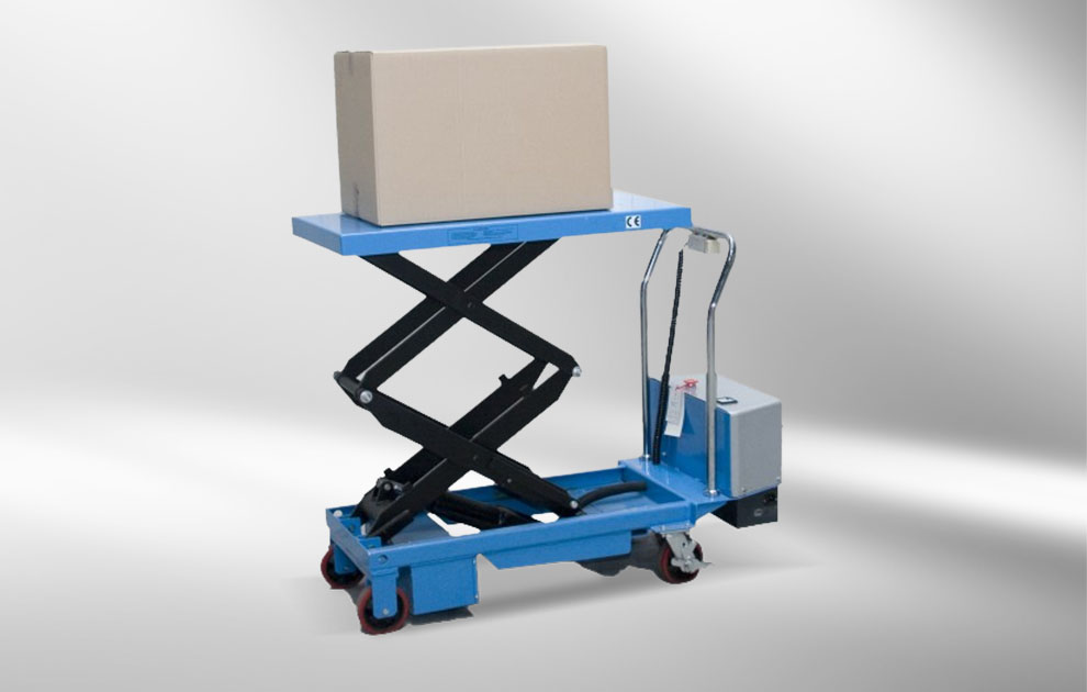lift table conveys package