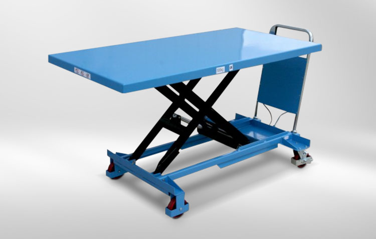 lifting table blue